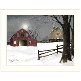 "Light in the Stable" by Billy Jacobs, Ready to Hang Framed Print, White Frame